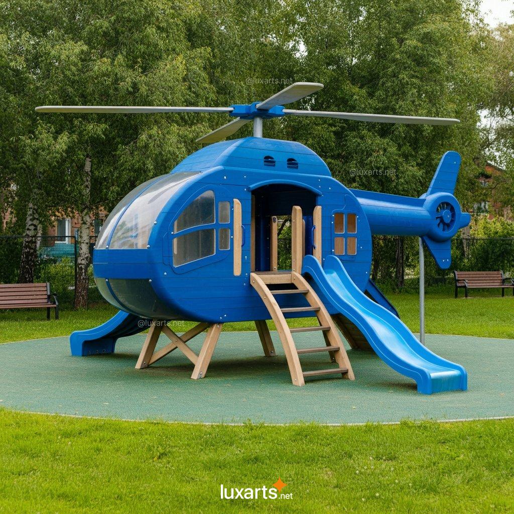 Creative Wooden Helicopter Playgrounds: Design Your Dream Playset wood helicopter playgrounds 9