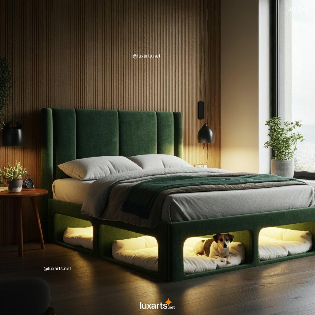 LUX.2204 Beds with Built-In Dog Bed Pods | Ultimate Comfort for You and Your Pet beds with built in dog bed pods 2