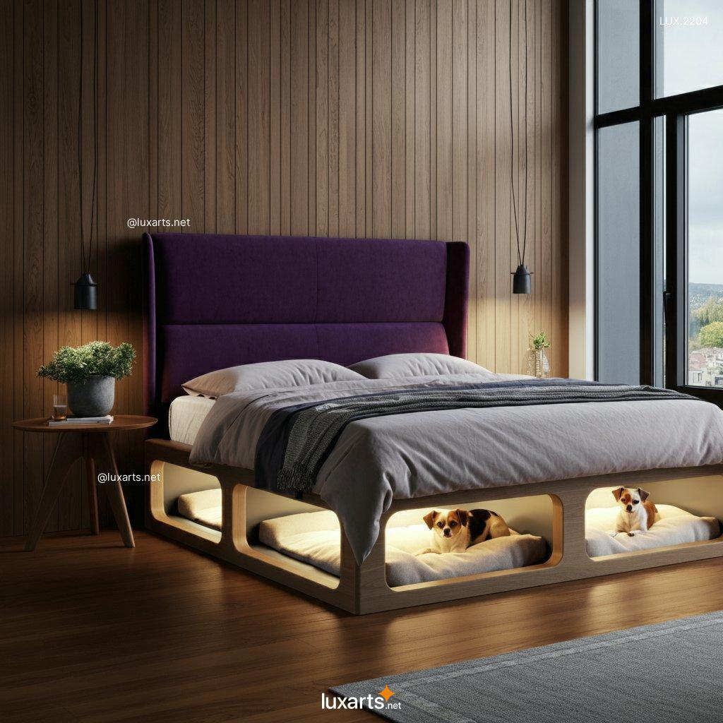 LUX.2204 Beds with Built-In Dog Bed Pods | Ultimate Comfort for You and Your Pet beds with built in dog bed pods 3