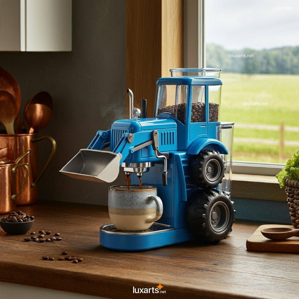 LUX.2087	Bulldozer Inspired Coffee Maker | Start Your Day with Heavy-Duty Style bulldozer inspired coffee maker 4