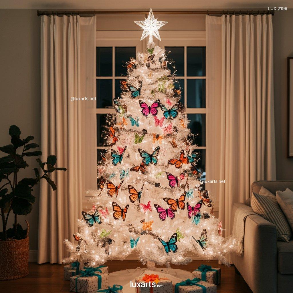 LUX.2199 Butterfly Themed Christmas Tree | Elegant Holiday Decor with a Whimsical Touch butterfly themed christmas tree 2