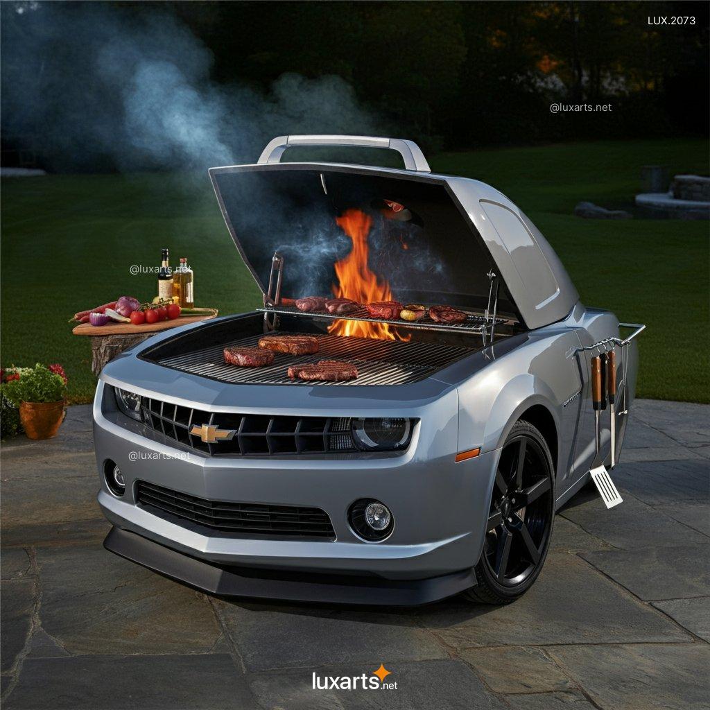 LUX.2073 Camaro Inspired BBQ Grill | Rev Up Your Barbecue with Muscle Car Style camaro inspired bbq grill 6