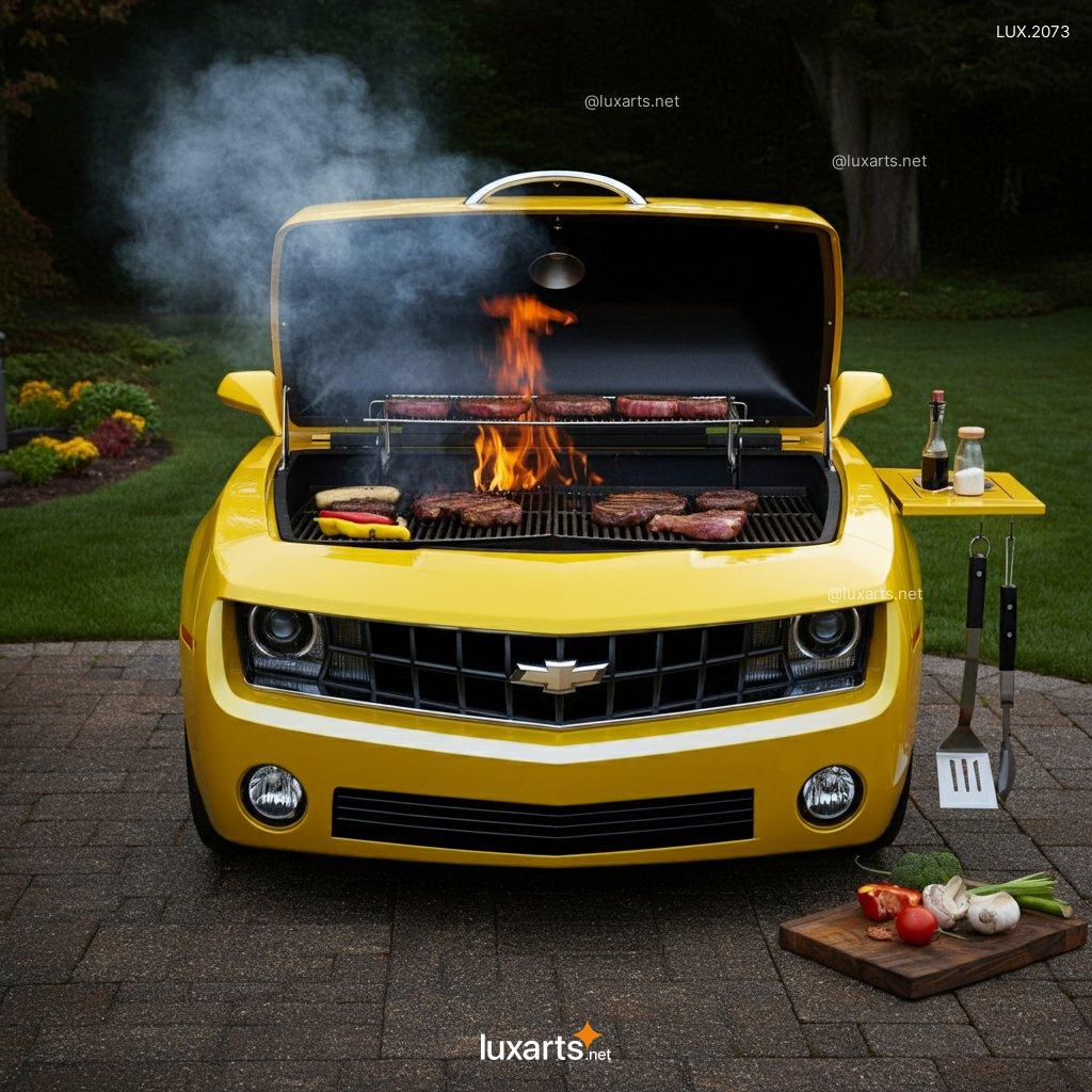 LUX.2073 Camaro Inspired BBQ Grill | Rev Up Your Barbecue with Muscle Car Style camaro inspired bbq grill 7