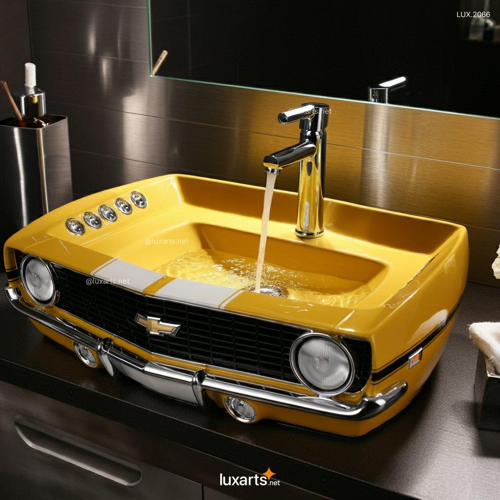 LUX.2066 Camaro Inspired Sink | Iconic Muscle Car Style for Your Bathroom or Kitchen camaro inspired sink 5