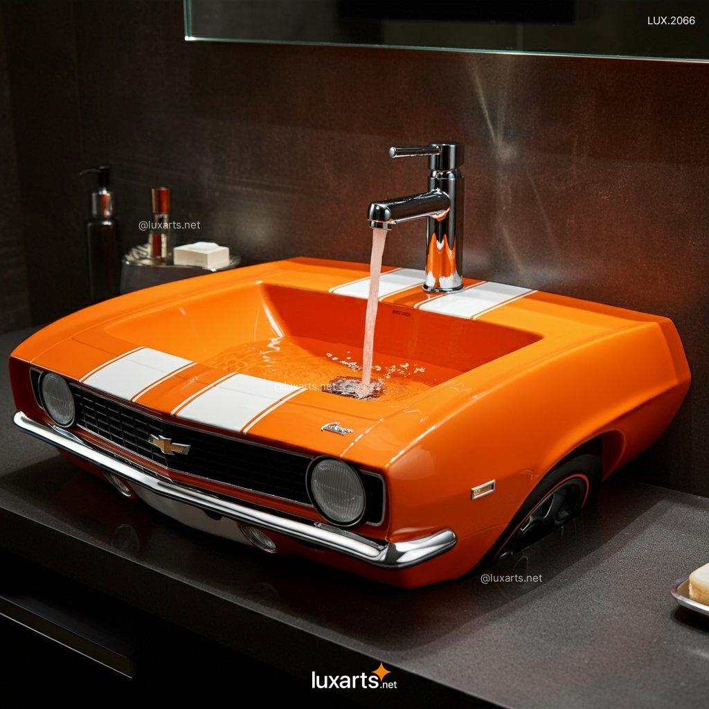 LUX.2066 Camaro Inspired Sink | Iconic Muscle Car Style for Your Bathroom or Kitchen camaro inspired sink 6