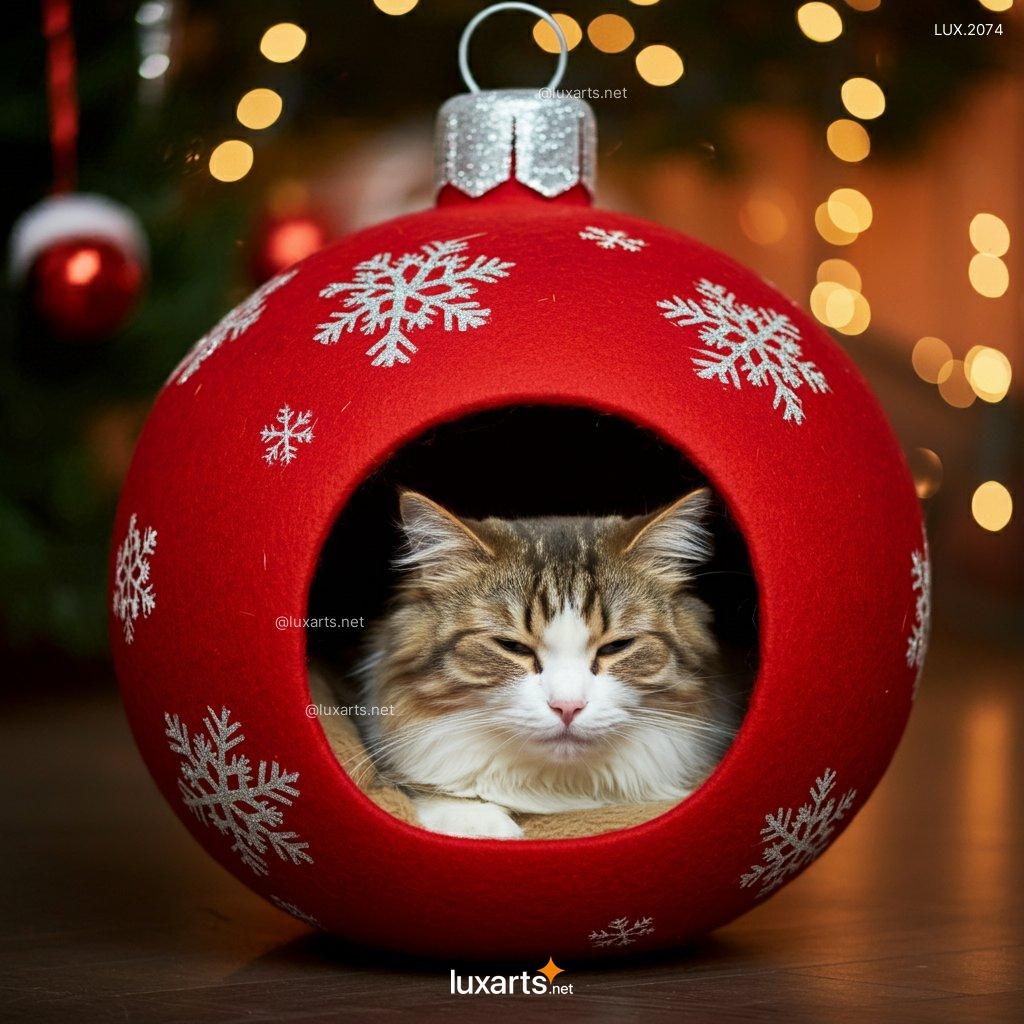 Christmas Bauble Cat Beds | Festive, Cozy Beds for Your Furry Friend christmas bauble cat beds 2