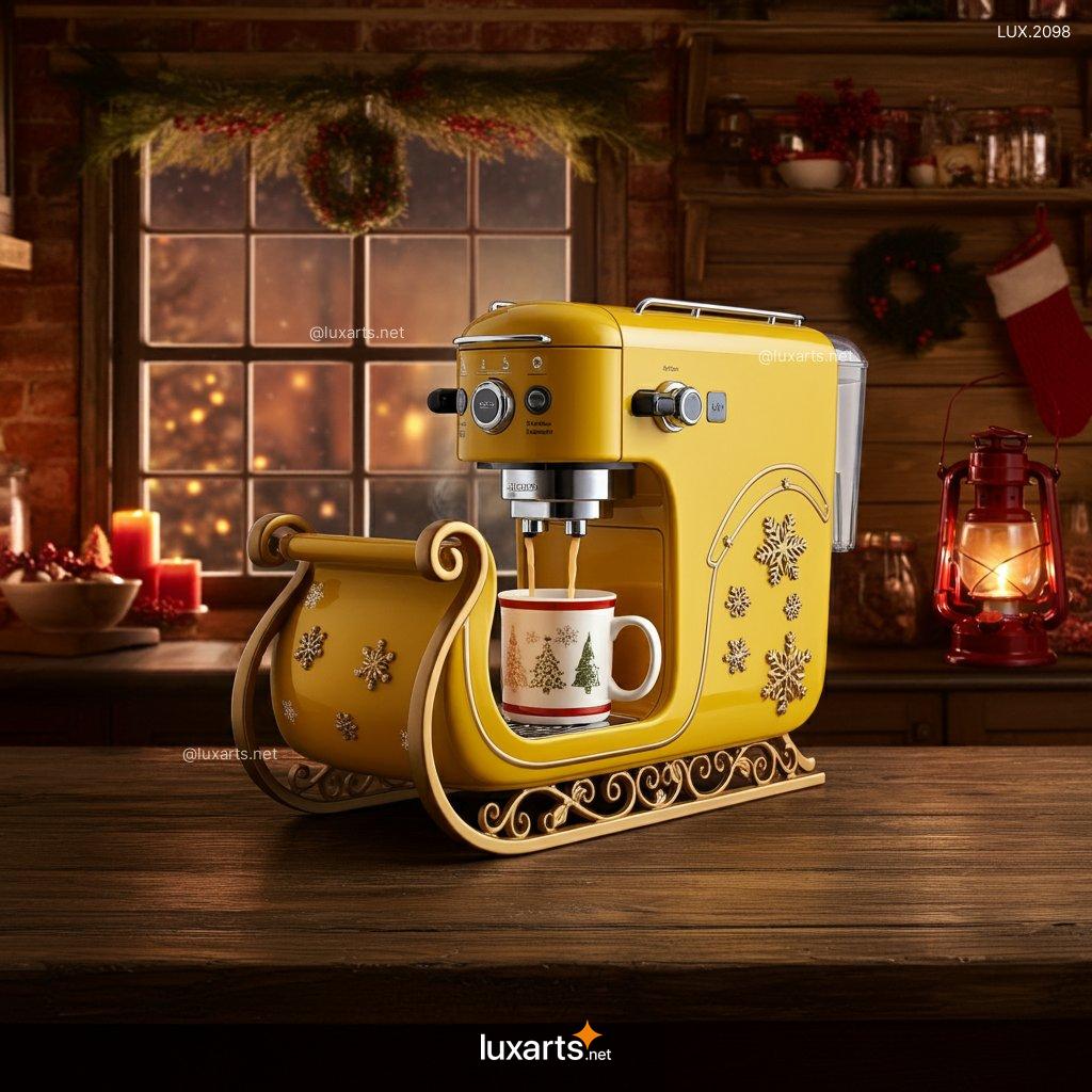 LUX.2098 Christmas Sleigh Inspired Coffee Makers | Whimsical, Holiday Design for Cozy Mornings christmas sleigh inspired coffee makers 5