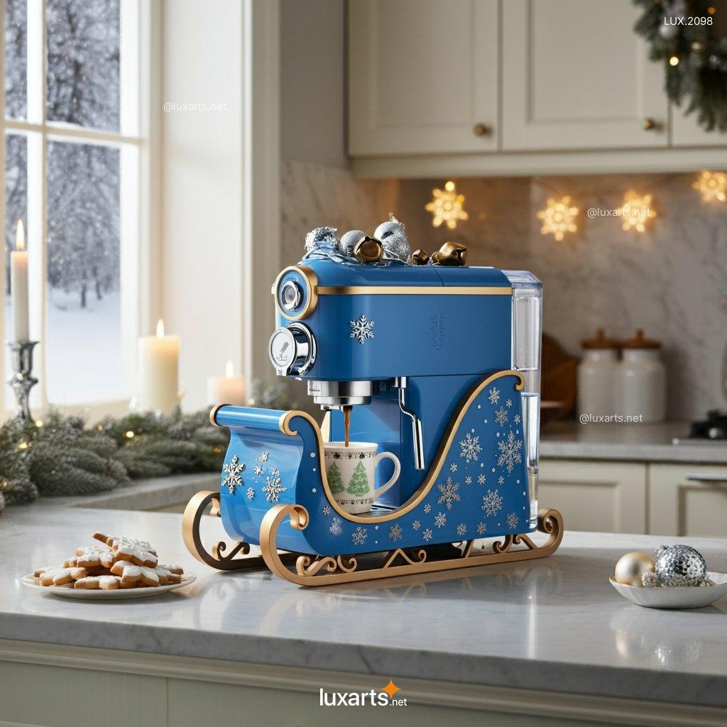 LUX.2098 Christmas Sleigh Inspired Coffee Makers | Whimsical, Holiday Design for Cozy Mornings christmas sleigh inspired coffee makers 6