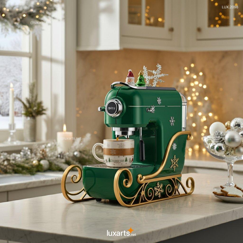 LUX.2098 Christmas Sleigh Inspired Coffee Makers | Whimsical, Holiday Design for Cozy Mornings christmas sleigh inspired coffee makers 7