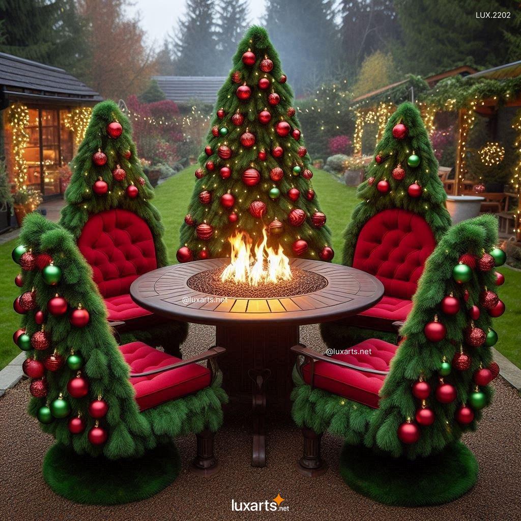 LUX.2202 Christmas Tree Inspired Patio Furniture | Holiday Charm for Your Backyard christmas tree inspired patio set 1