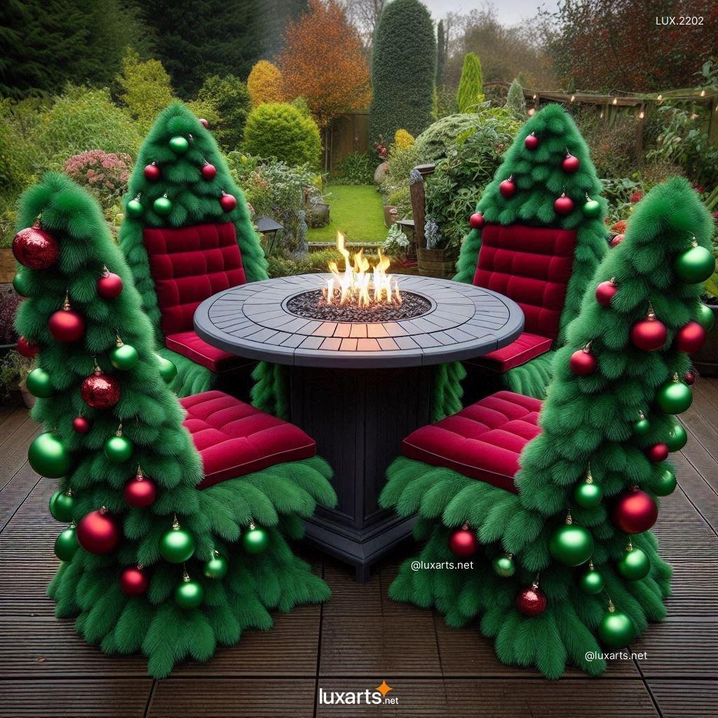 LUX.2202 Christmas Tree Inspired Patio Furniture | Holiday Charm for Your Backyard christmas tree inspired patio set 2