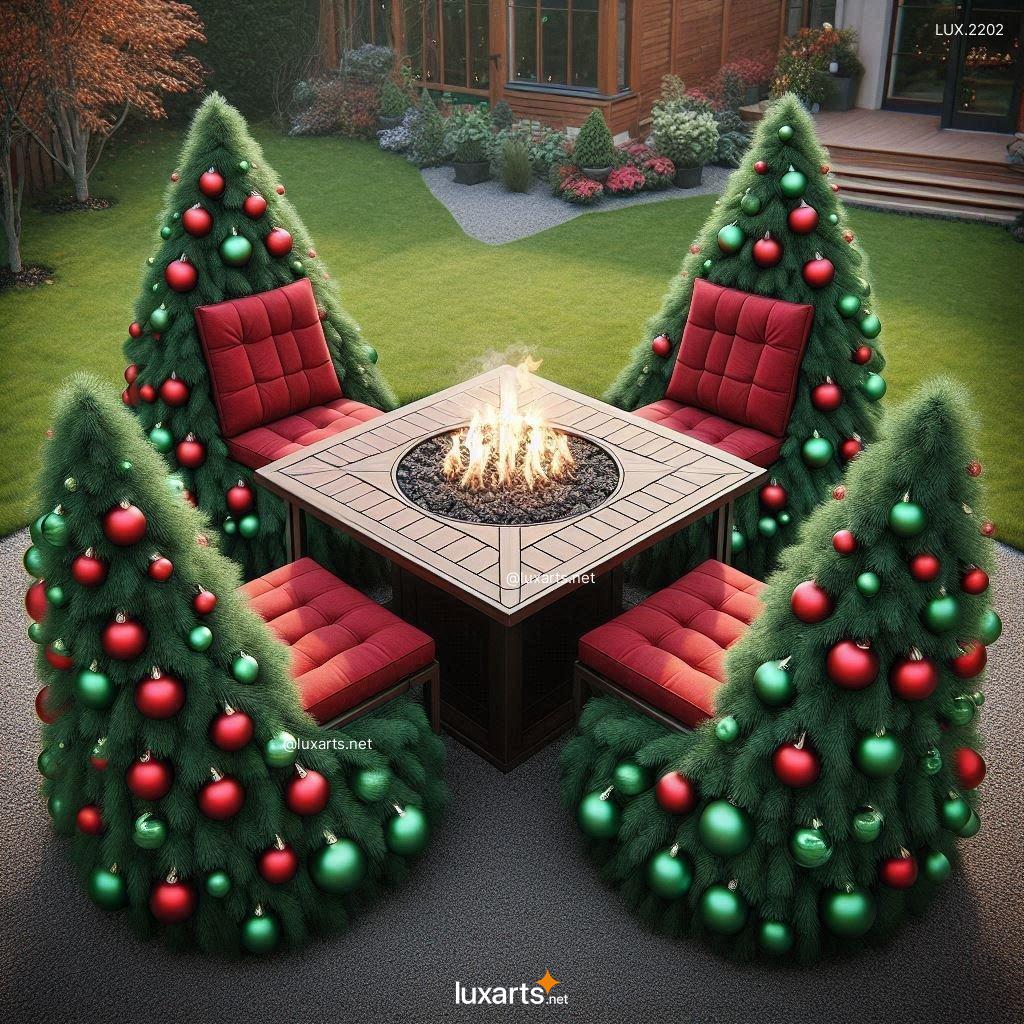 LUX.2202 Christmas Tree Inspired Patio Furniture | Holiday Charm for Your Backyard christmas tree inspired patio set 3