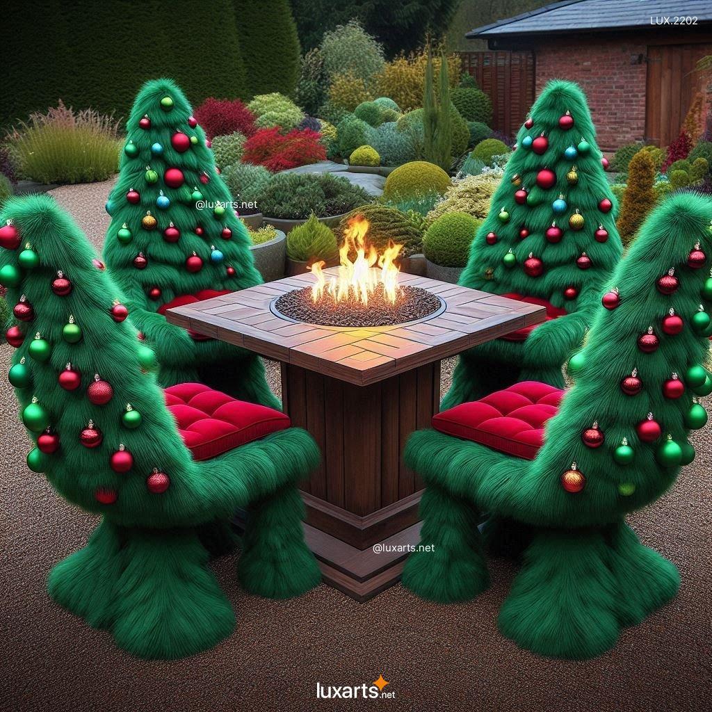 LUX.2202 Christmas Tree Inspired Patio Furniture | Holiday Charm for Your Backyard christmas tree inspired patio set 5