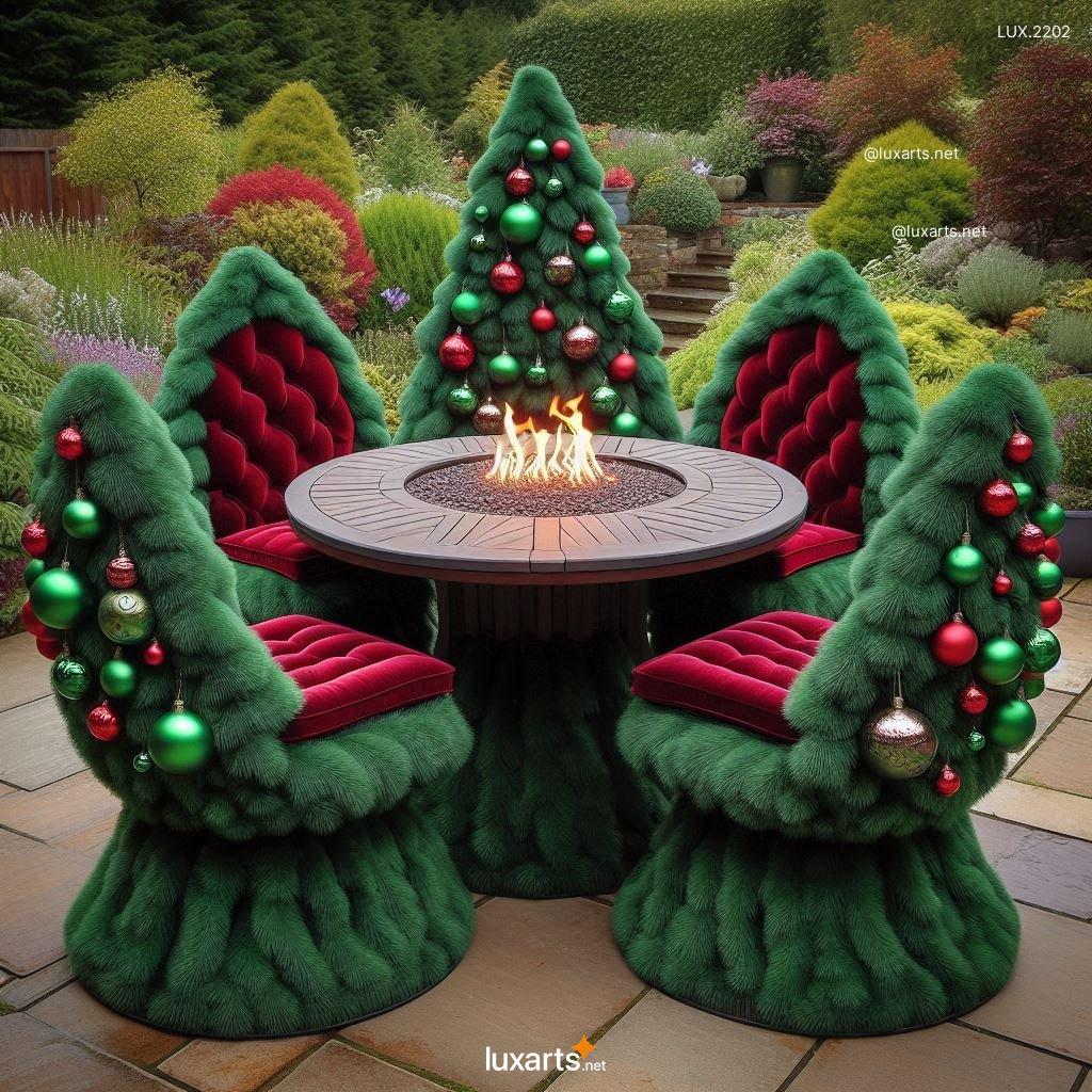 LUX.2202 Christmas Tree Inspired Patio Furniture | Holiday Charm for Your Backyard christmas tree inspired patio set 7