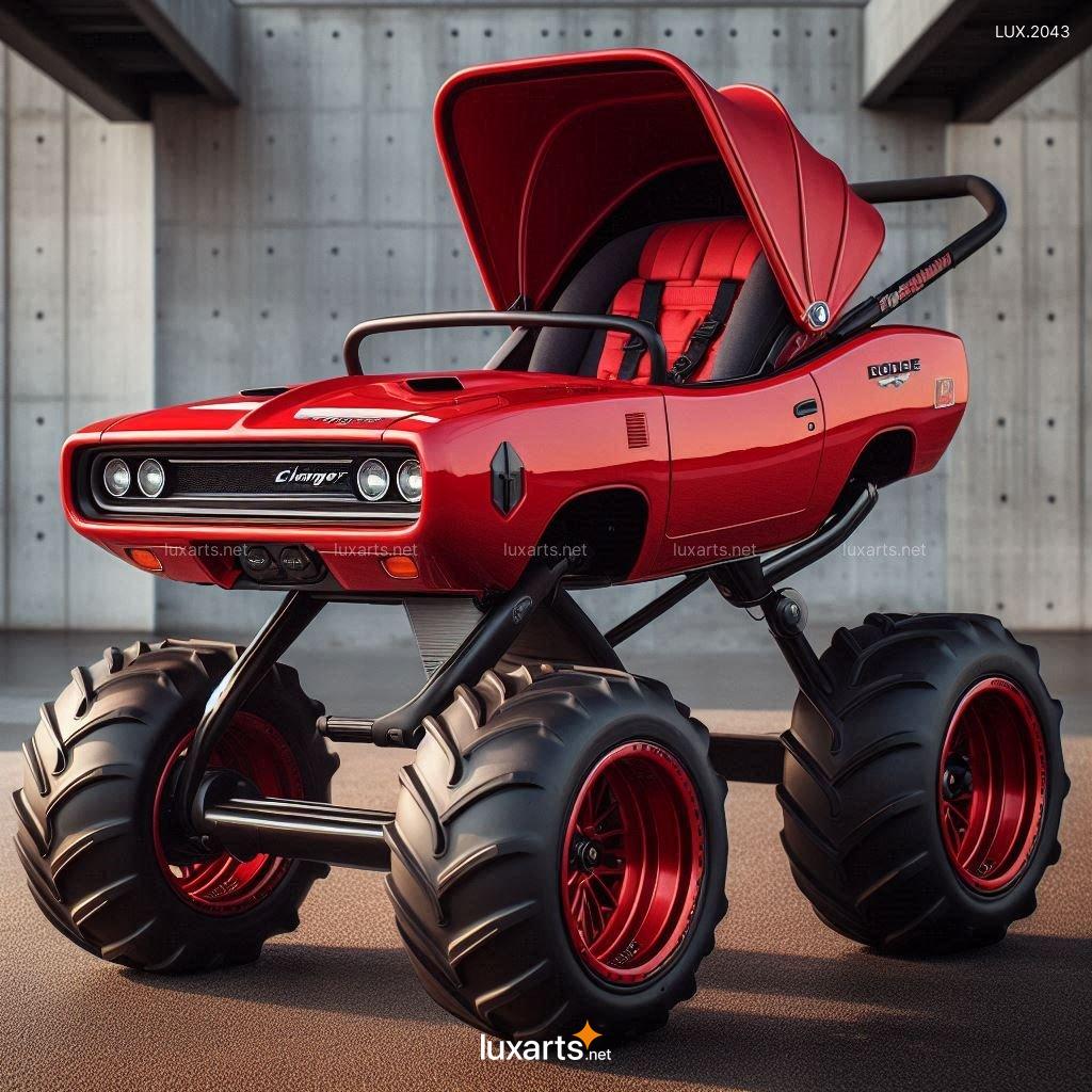 LUX.2043 Dodge Charger Inspired Stroller | Rev Up Your Walks with Iconic Style dodge charger inspired stroller 5