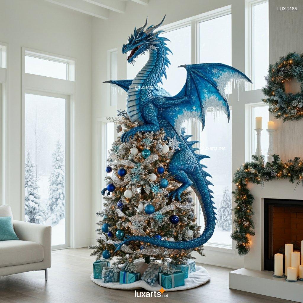 LUX.2165 Unique Dragon Christmas Trees | Unleash Festive Fantasy in Your Decor dragon christmas trees 3