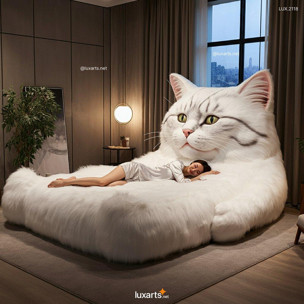 LUX.2118	Giant Cat Shaped Bed: Creative & Unique Furniture for Cat Lovers giant cat shaped bed 2