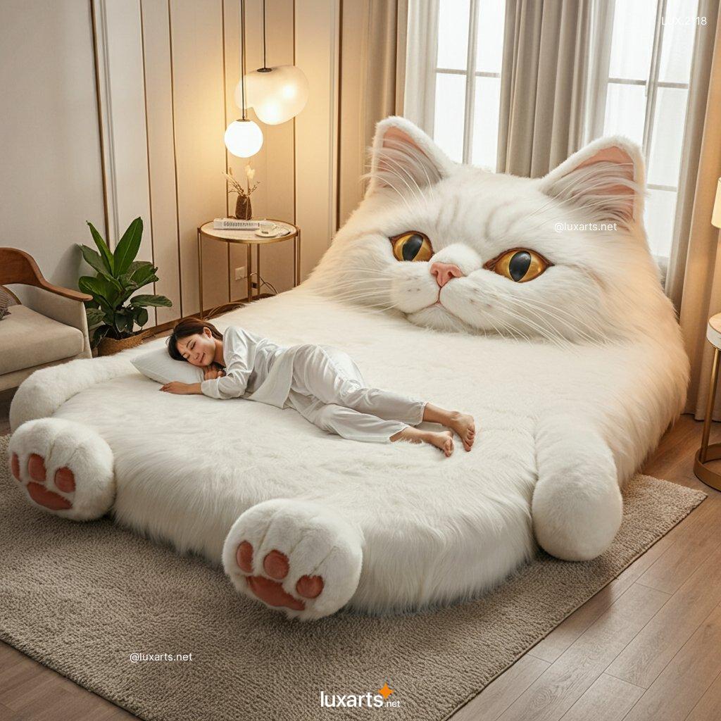 LUX.2118	Giant Cat Shaped Bed: Creative & Unique Furniture for Cat Lovers giant cat shaped bed 4