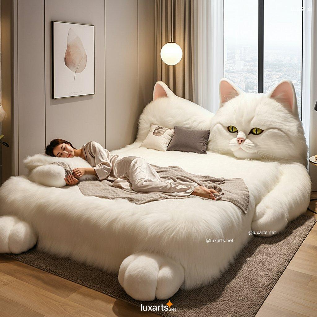 LUX.2118	Giant Cat Shaped Bed: Creative & Unique Furniture for Cat Lovers giant cat shaped bed 7