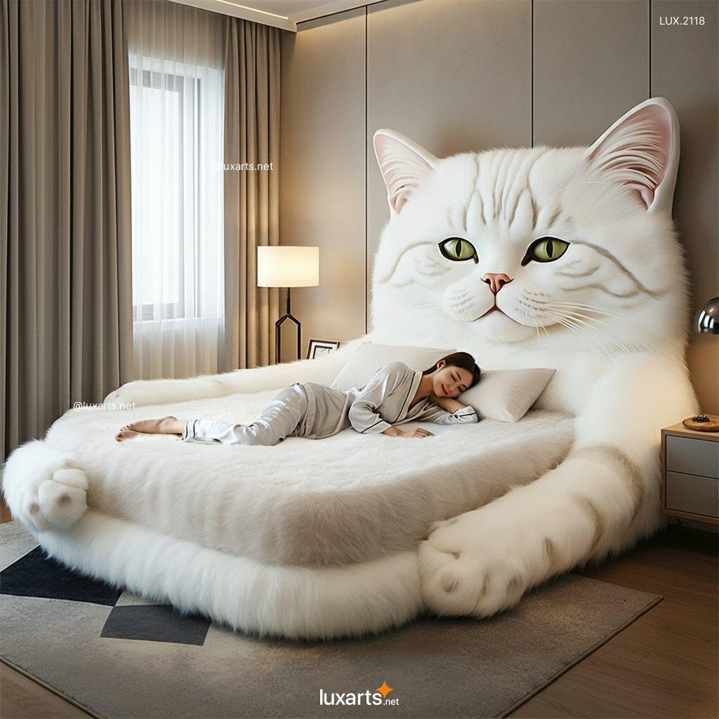 LUX.2118	Giant Cat Shaped Bed: Creative & Unique Furniture for Cat Lovers giant cat shaped bed 8