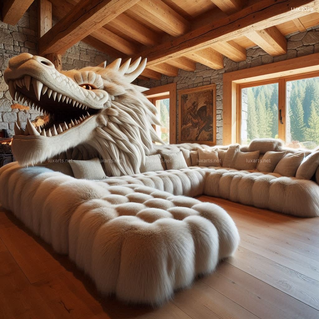 LUX.2039 Giant Dragon Sectional Sofa | Bold, Mythical Design for Legendary Lounging giant dragon sectional sofa 10