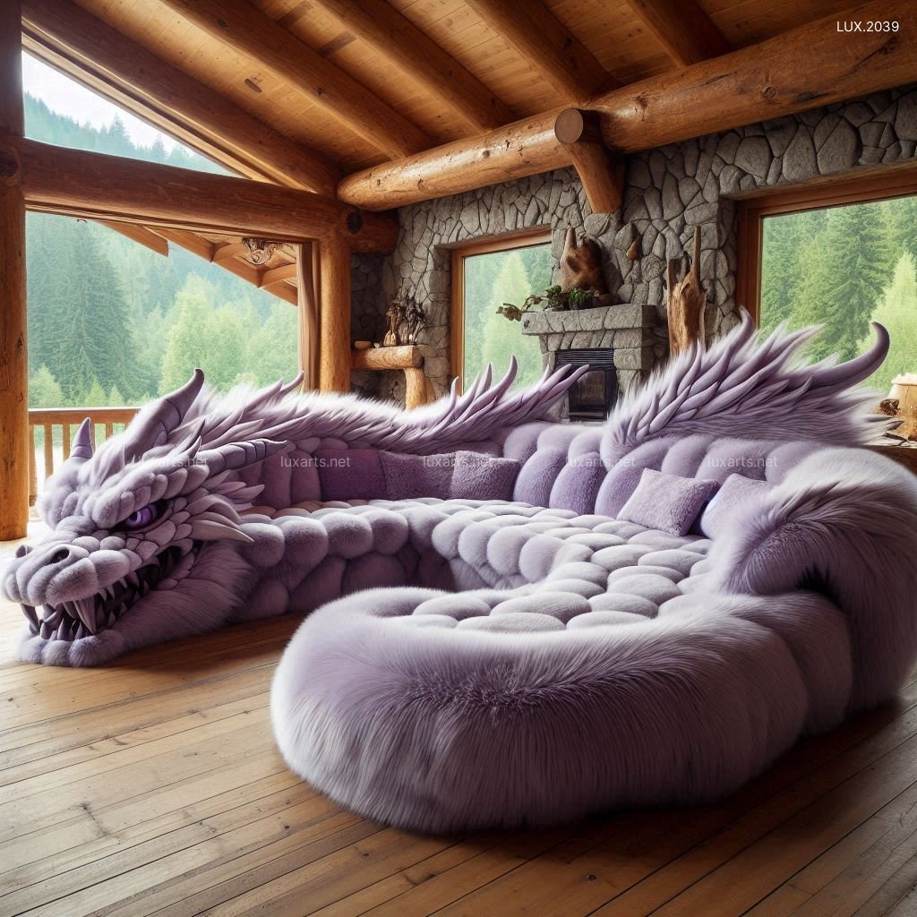 LUX.2039 Giant Dragon Sectional Sofa | Bold, Mythical Design for Legendary Lounging giant dragon sectional sofa 5