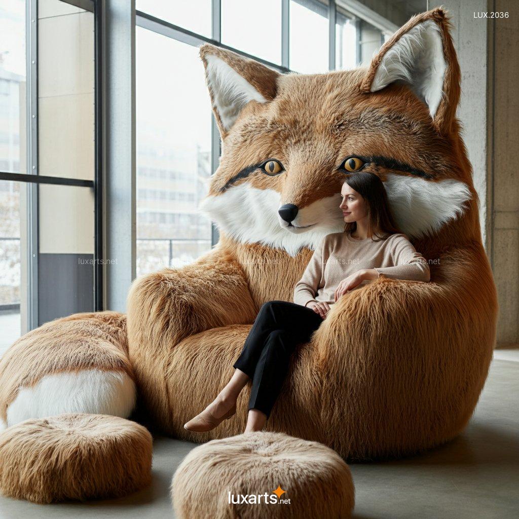 LUX.2036 Giant Fox Lounger | Creative, Animal-Inspired Seating for Ultimate Cozy Vibes giant fox lounger 2