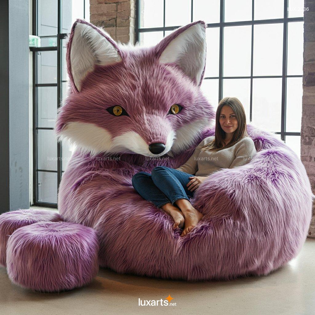 LUX.2036 Giant Fox Lounger | Creative, Animal-Inspired Seating for Ultimate Cozy Vibes giant fox lounger 3