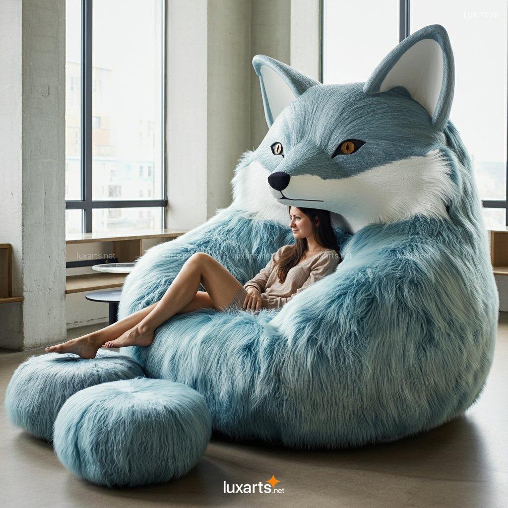 LUX.2036 Giant Fox Lounger | Creative, Animal-Inspired Seating for Ultimate Cozy Vibes giant fox lounger 4