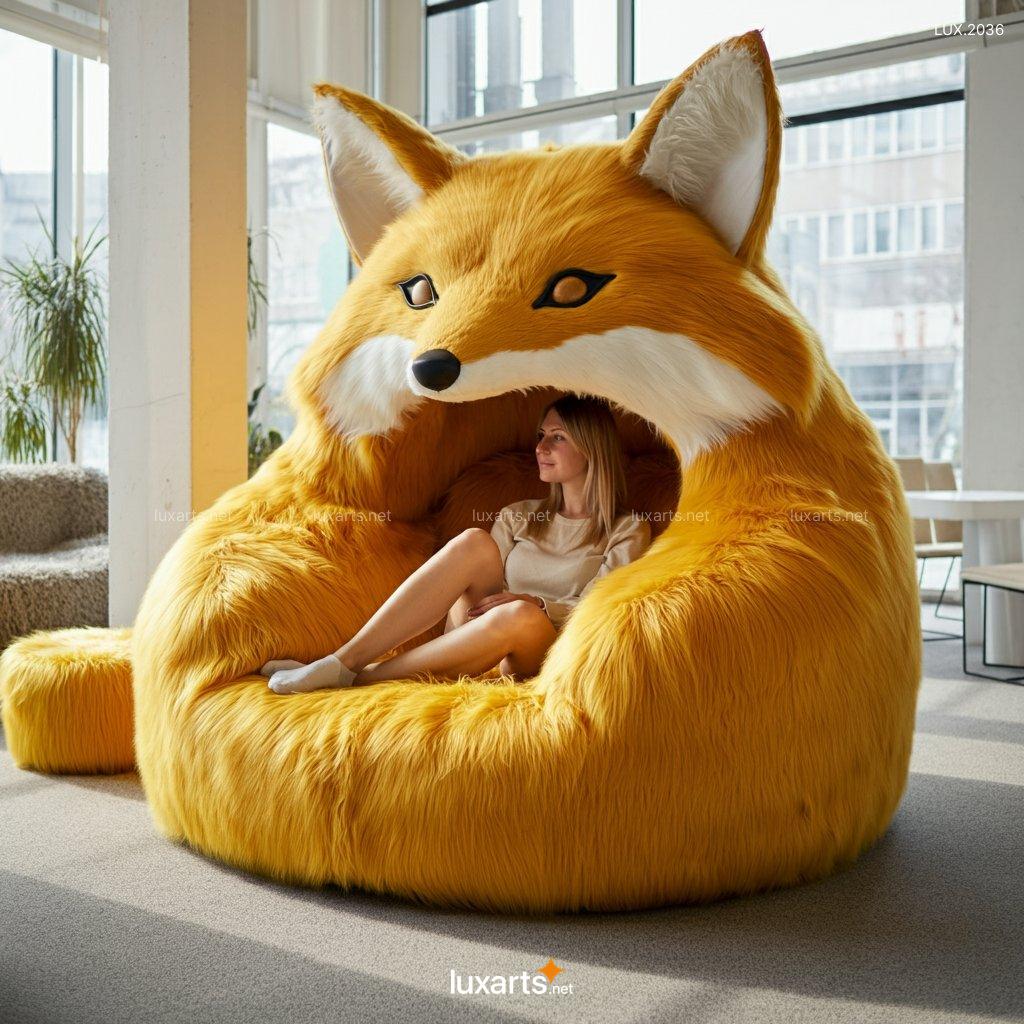 LUX.2036 Giant Fox Lounger | Creative, Animal-Inspired Seating for Ultimate Cozy Vibes giant fox lounger 5