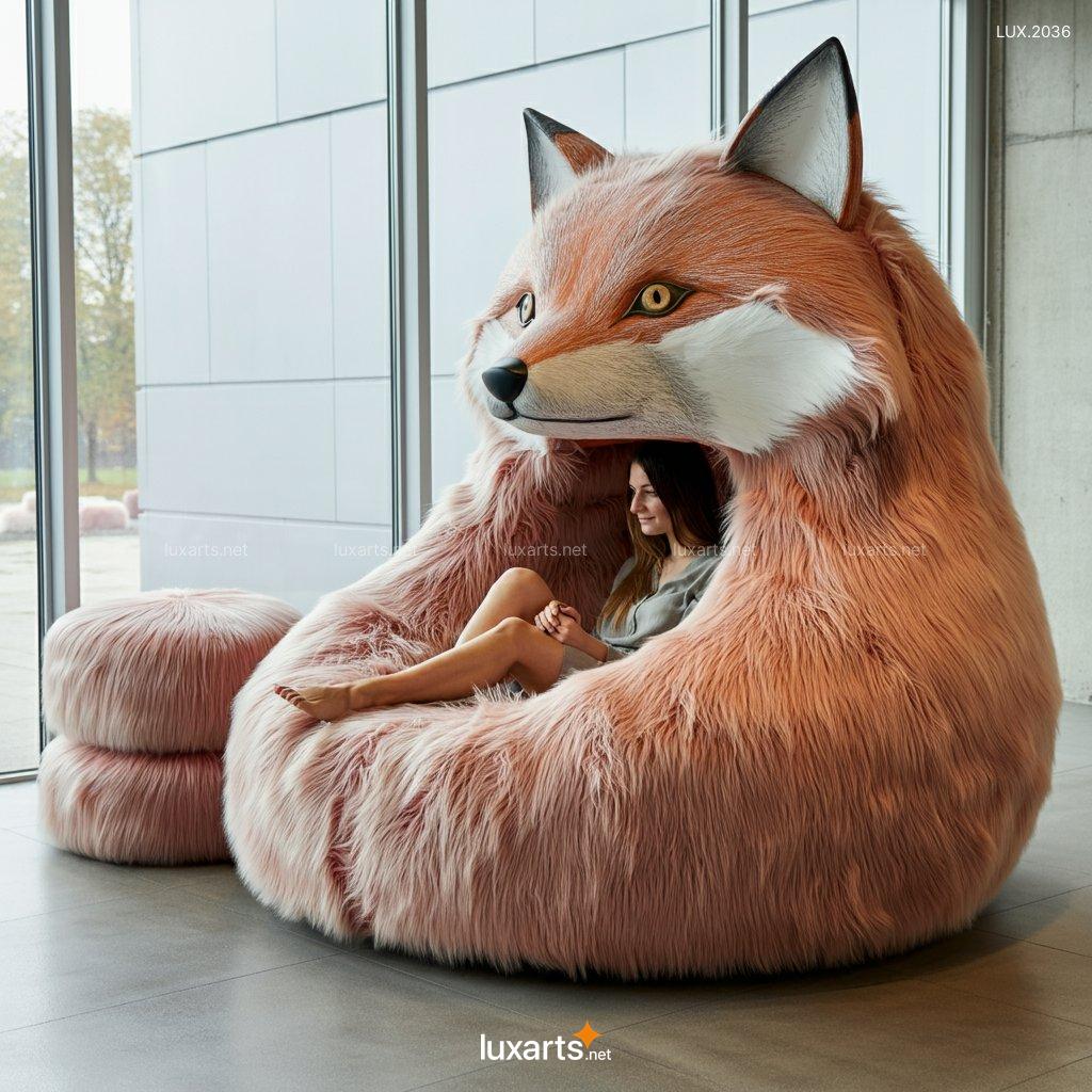 LUX.2036 Giant Fox Lounger | Creative, Animal-Inspired Seating for Ultimate Cozy Vibes giant fox lounger 6