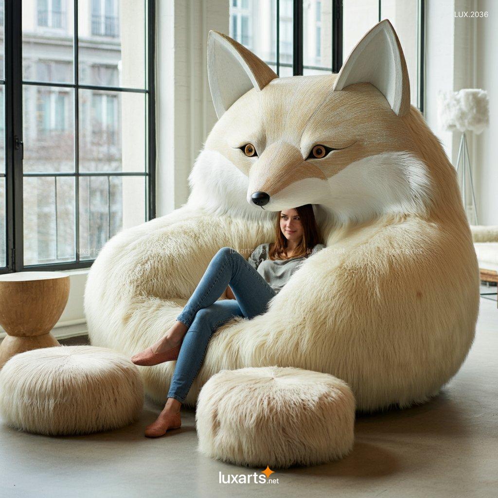 LUX.2036 Giant Fox Lounger | Creative, Animal-Inspired Seating for Ultimate Cozy Vibes giant fox lounger 8