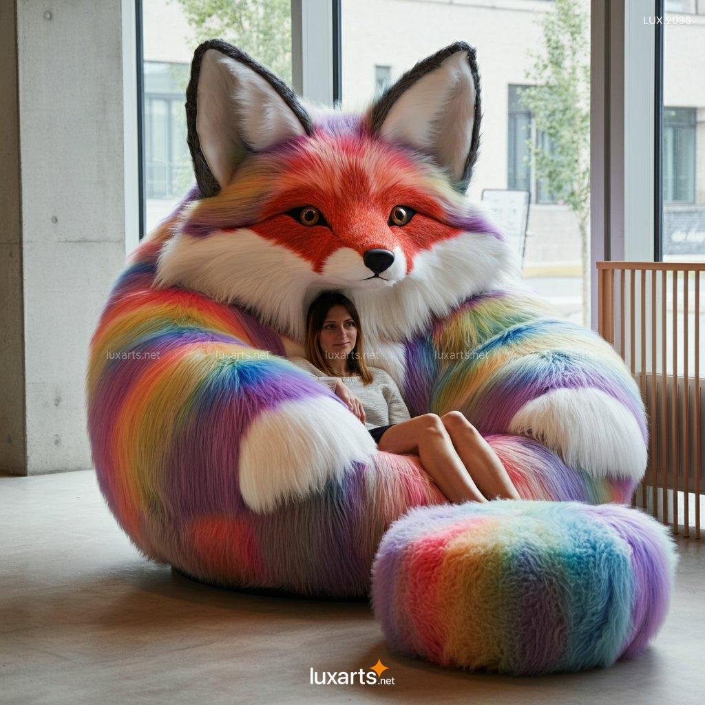 LUX.2036 Giant Fox Lounger | Creative, Animal-Inspired Seating for Ultimate Cozy Vibes giant fox lounger 9