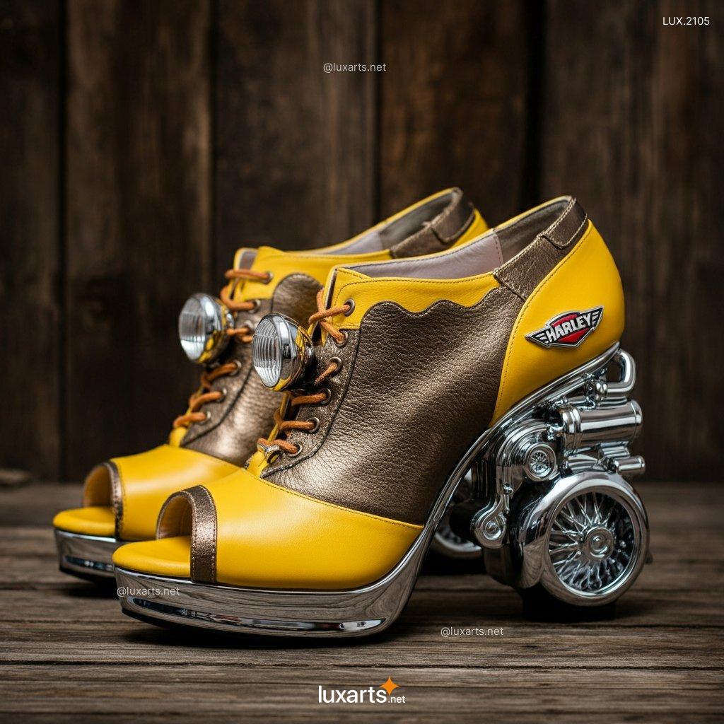 LUX.2105 Harley Heels | Combine Edgy Style with Iconic Harley Davidson Motorcycle Charm harley davidson motorcycle inspired high heels 12