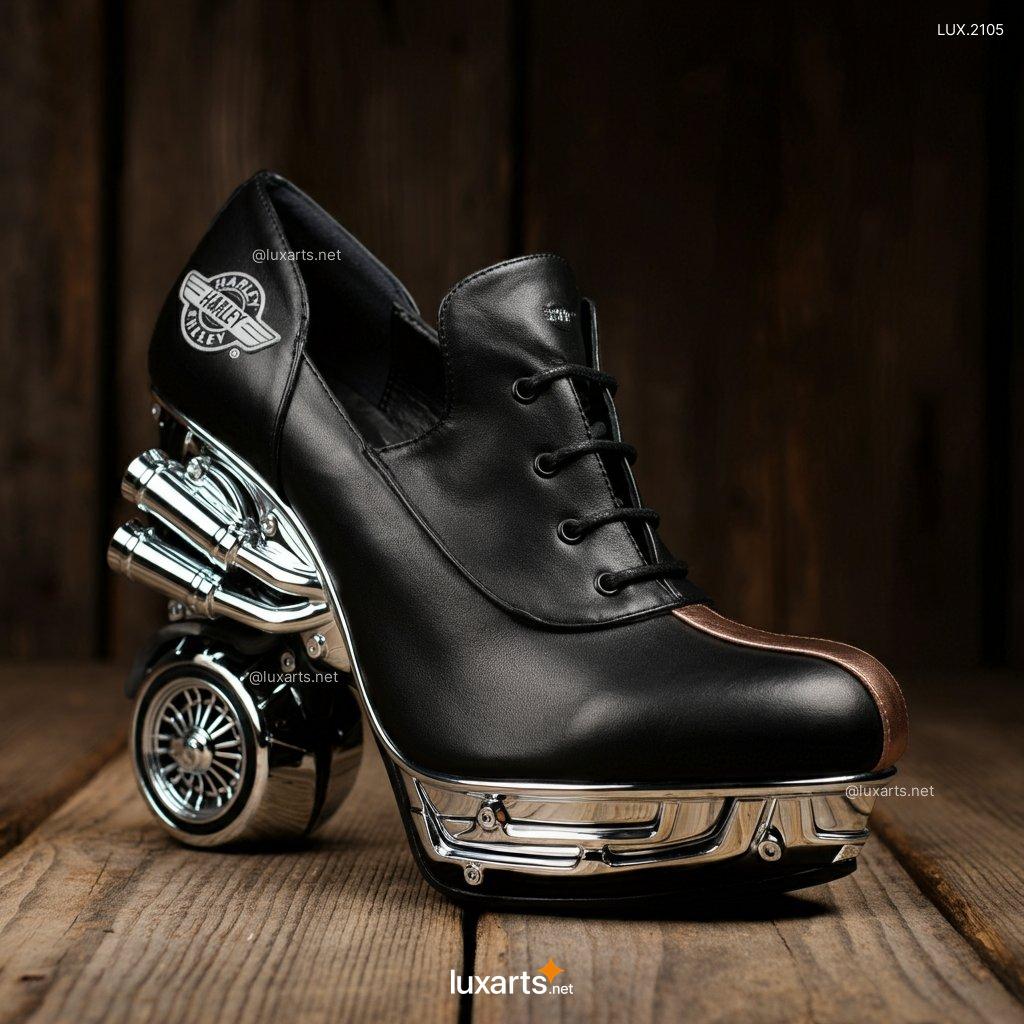 LUX.2105 Harley Heels | Combine Edgy Style with Iconic Harley Davidson Motorcycle Charm harley davidson motorcycle inspired high heels 3