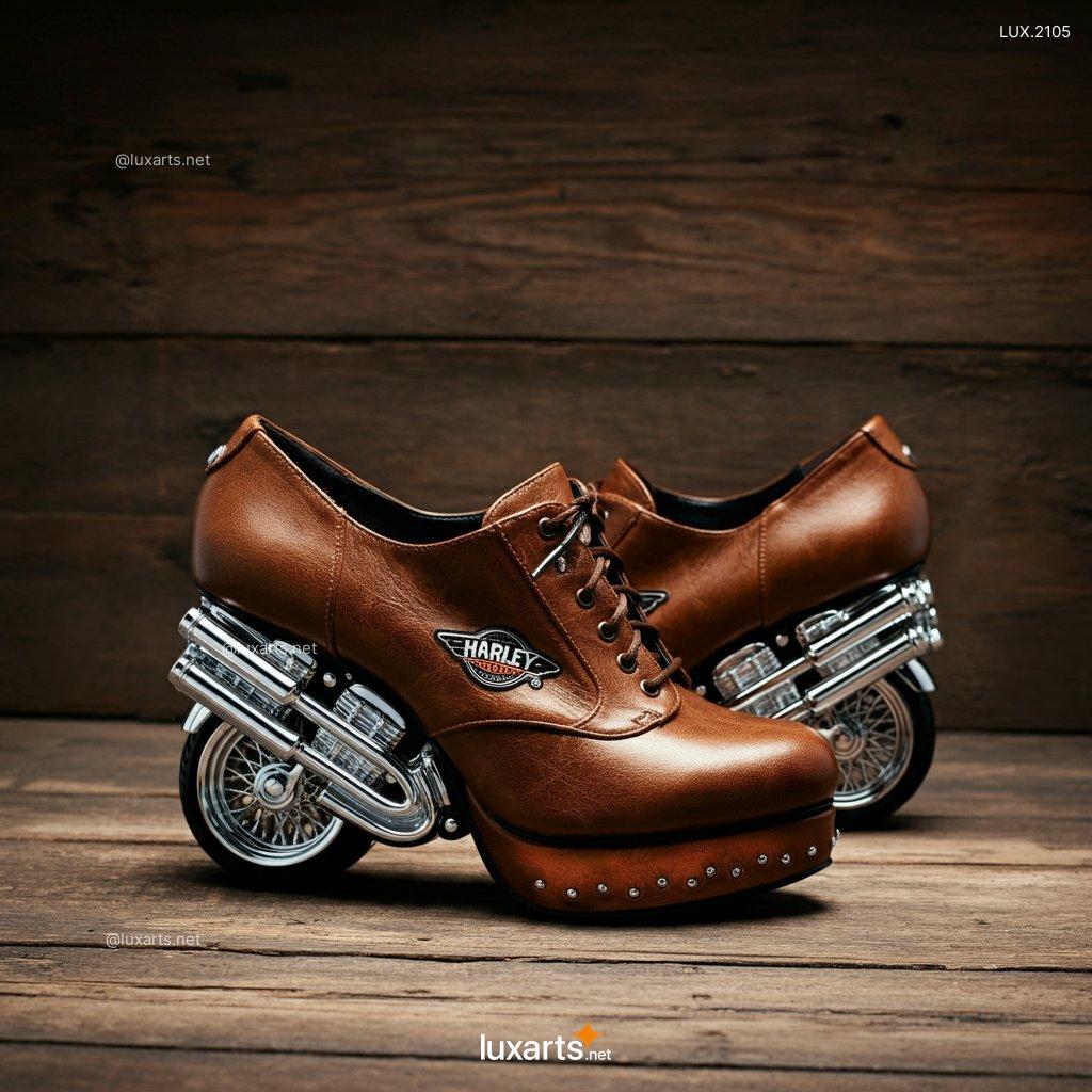 LUX.2105 Harley Heels | Combine Edgy Style with Iconic Harley Davidson Motorcycle Charm harley davidson motorcycle inspired high heels 4