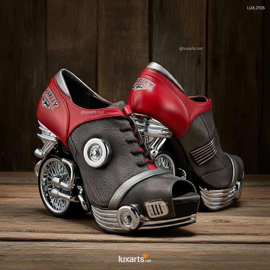 LUX.2105 Harley Heels | Combine Edgy Style with Iconic Harley Davidson Motorcycle Charm harley davidson motorcycle inspired high heels 5