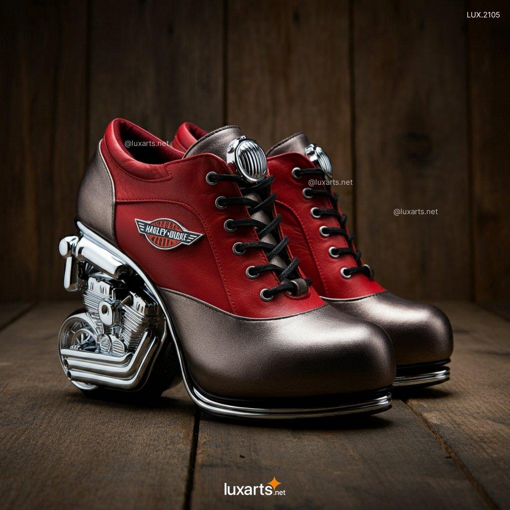 LUX.2105 Harley Heels | Combine Edgy Style with Iconic Harley Davidson Motorcycle Charm harley davidson motorcycle inspired high heels 6