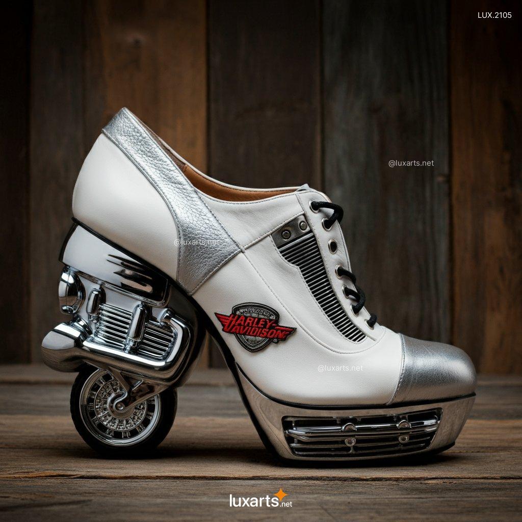 LUX.2105 Harley Heels | Combine Edgy Style with Iconic Harley Davidson Motorcycle Charm harley davidson motorcycle inspired high heels 7