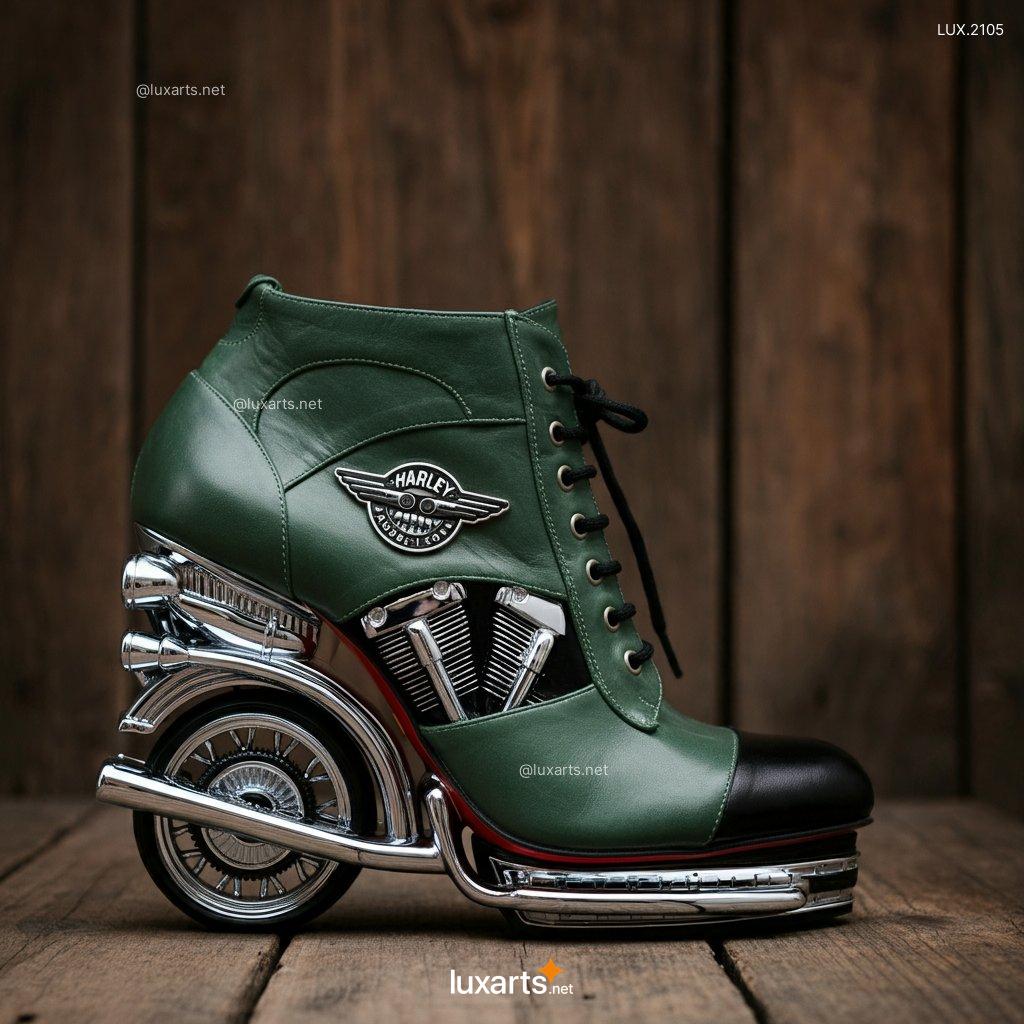 LUX.2105 Harley Heels | Combine Edgy Style with Iconic Harley Davidson Motorcycle Charm harley davidson motorcycle inspired high heels 9