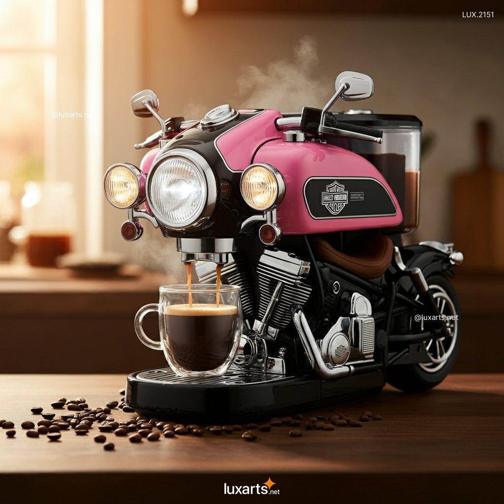 LUX.2151 Biker's Brew Station: Harley Davidson Inspired Coffee Maker for Motorcycle Enthusiasts harley inspired coffee machine 12