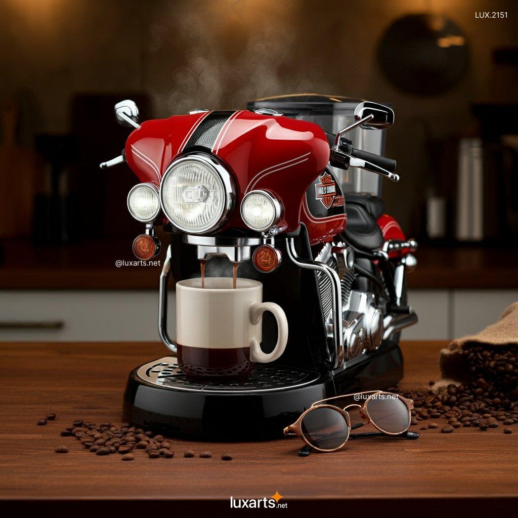 LUX.2151 Biker's Brew Station: Harley Davidson Inspired Coffee Maker for Motorcycle Enthusiasts harley inspired coffee machine 4