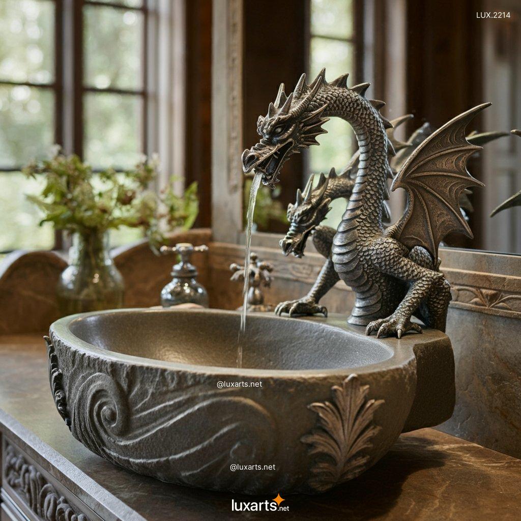 LUX.2214 Incredible Dragon Sink | Unleash Mythical Elegance in Your Bathroom incredible dragon sink 11