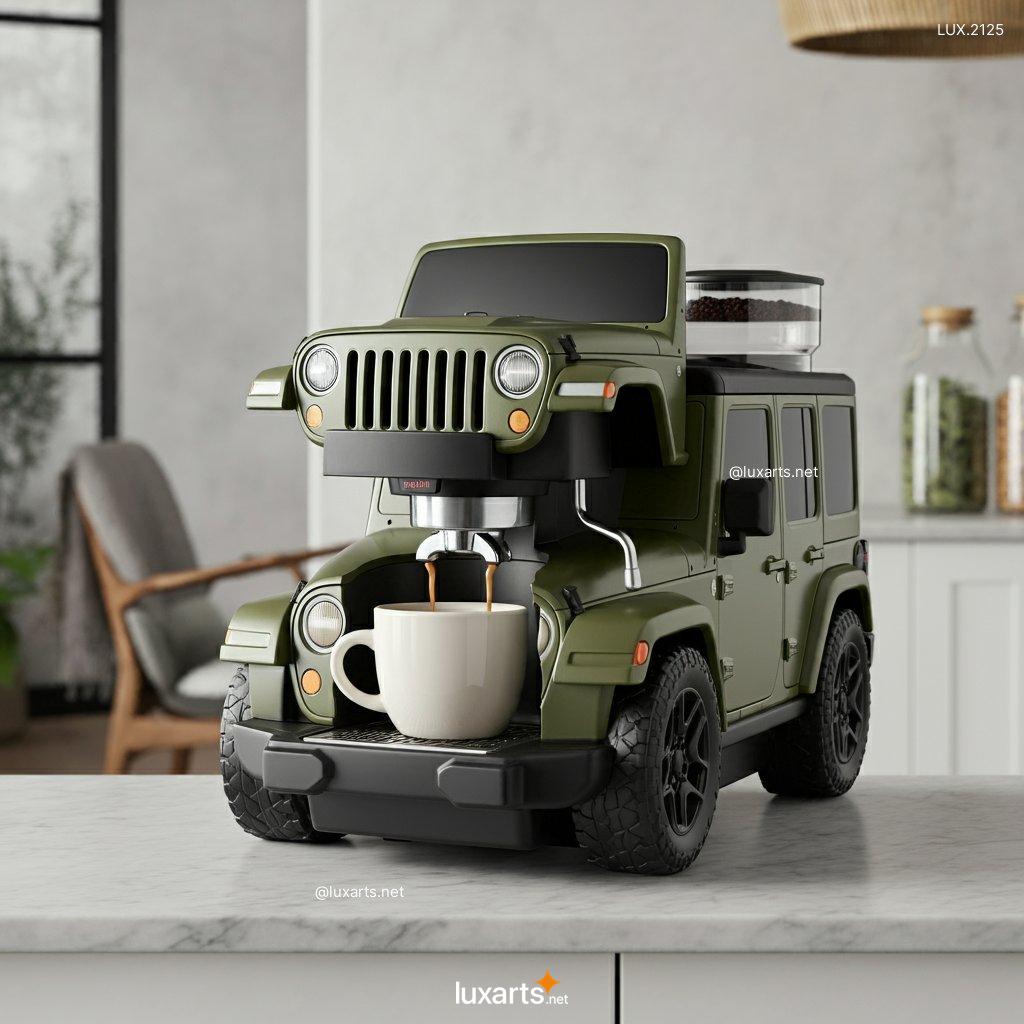 LUX.2125	JEEP Inspired Coffee Maker | Start Your Day with Trail-Ready Style jeep inspired coffee maker 1