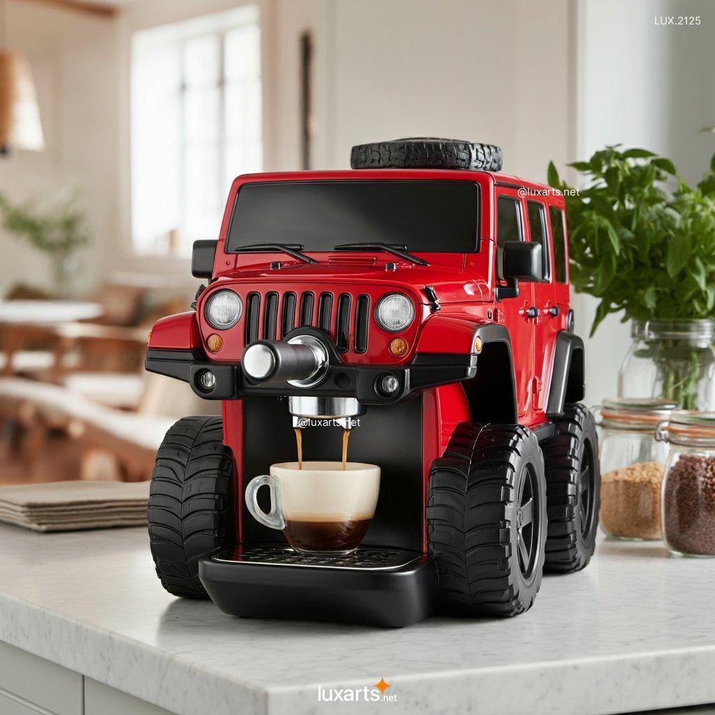 LUX.2125	JEEP Inspired Coffee Maker | Start Your Day with Trail-Ready Style jeep inspired coffee maker 2