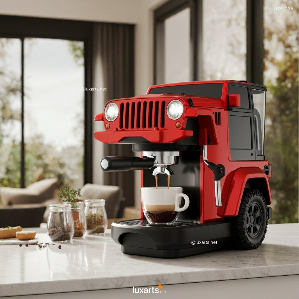 LUX.2125	JEEP Inspired Coffee Maker | Start Your Day with Trail-Ready Style jeep inspired coffee maker 3