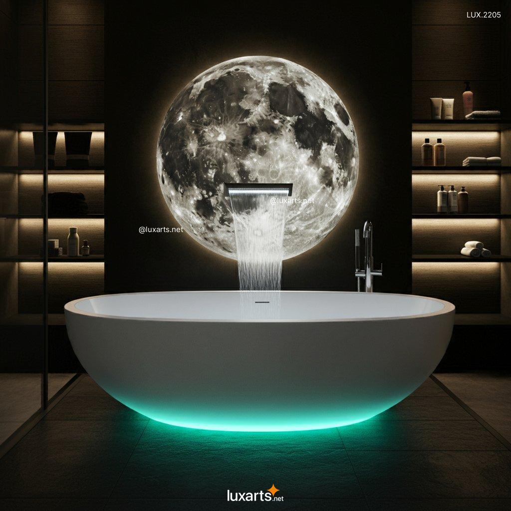 LUX.2205 Moon Waterfall Bathtub | Luxurious Soaking with Celestial Elegance moon waterfall bathtub 4