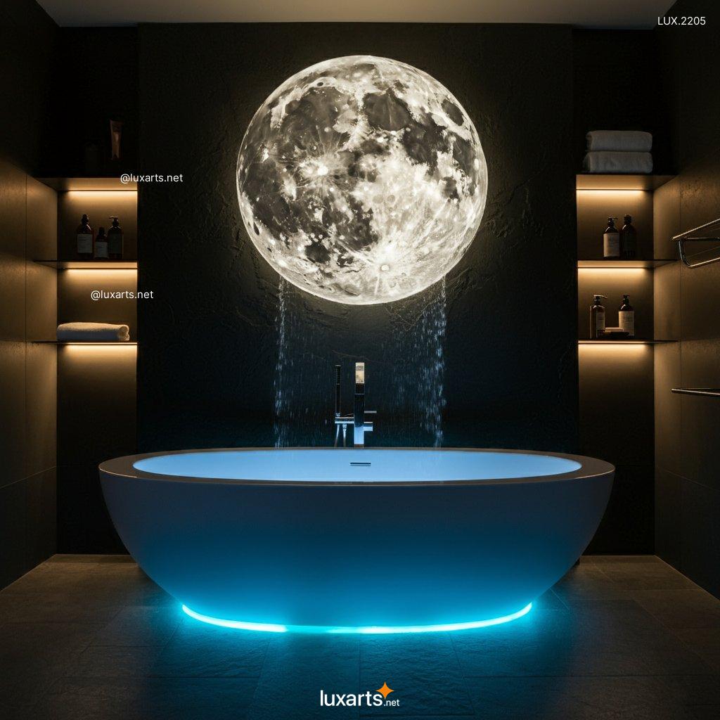 LUX.2205 Moon Waterfall Bathtub | Luxurious Soaking with Celestial Elegance moon waterfall bathtub 6