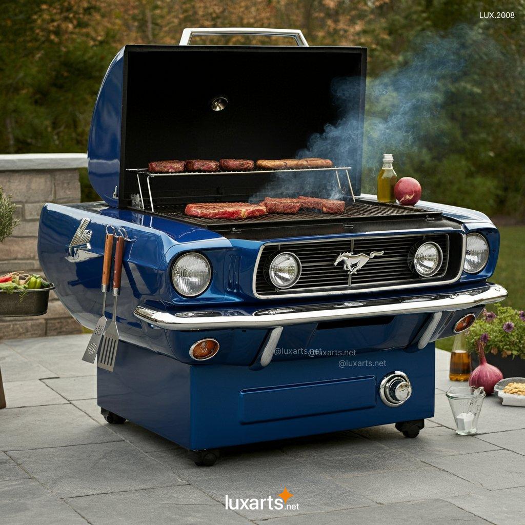 LUX.2008 Mustang ispired BBQ Grill | Bold, Car-Inspired Design for Ultimate Outdoor Cooking mustang bbq grill 11