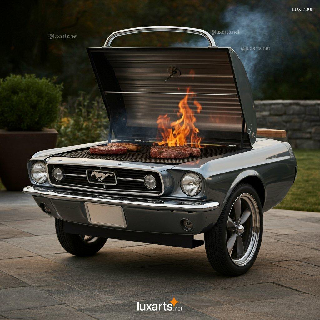 LUX.2008 Mustang ispired BBQ Grill | Bold, Car-Inspired Design for Ultimate Outdoor Cooking mustang bbq grill 2